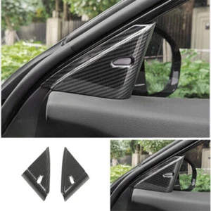 For Nissan Altima 2019-24 Carbon Fiber Console Pillar Front Triangle Cover Trim - Picture 1 of 5