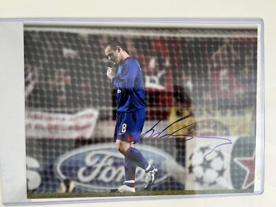 Wayne Rooney Firmado 8x10 con Certificado de Autenticidad Manchester United Inglaterra Foto 1 de 2
