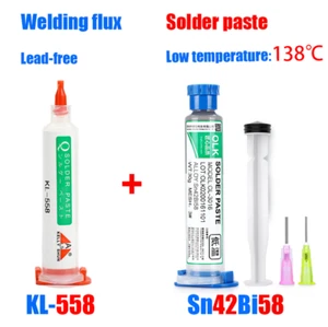 Low Temperature 138℃ Lead-free Solder Paste with Welding Flux KL-558 - Bild 1 von 6