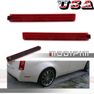2x Red Lens Rear Side Marker Reflector Lights For Cadillac CTS / CTS V 2008-2013 - Picture 1 of 8