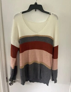 Women’s Striped Sweater - Picture 1 of 1