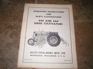 Allis Chalmers 440 und 660 Grubber Bedienungsanleitung für D-14 D-17 Traktoren - Bild 1 von 1