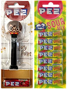 PEZ HARRY POTTER Sweet Dispenser + 2 Packs of 6x Candies Bundle Choose Flavor - Picture 1 of 7