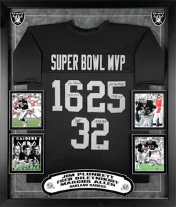 Allen Biletnikoff Plunkett Autographed Raiders Super Bowl MVPs Jersey Framed JSA - Picture 1 of 4