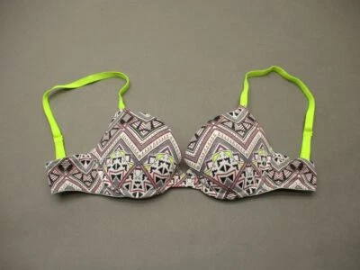 32C Victorias Secret Women Multicolor Lined Underwire Convertible Push-Up Bra 4F - Imagem 1 de 4