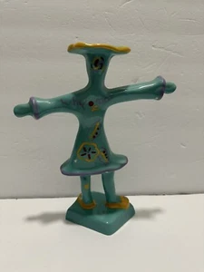 Vintage Cyclamen Pottery Julie Sanders Candlestick Holder - Picture 1 of 11