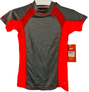 Oxide Boys' Mesh Short-Sleeve Rashguard Pewter - SMALL (6-7) - Picture 1 of 4