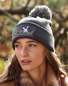 Skihaserl Beanie Mütze Patch Snowstar Skifahren Apres Ski Party Ski - Bild 1 von 6