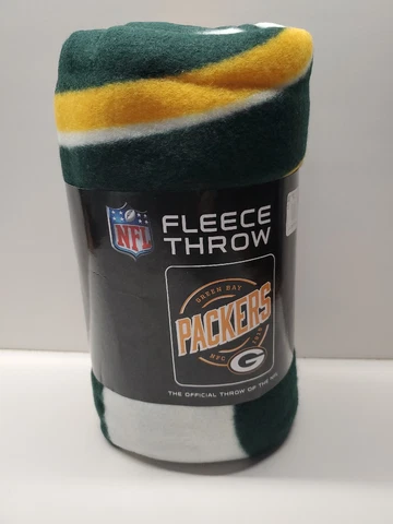 New Northwest NFL Green Bay Packers Large Soft Fleece Throw Blanket 50" X 60" Cover