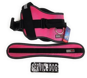 Reflective Service Dog Vest Pink Cool Comfort Patch XL - Picture 1 of 2