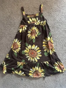 Gap Kid's Girl's Size 10 Large L Sunflower Floral Dress EUC Summer Fall - Picture 1 of 1