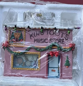  Simpsons Hawthorne Village Christmas King Toot's Music Store new w/COA - Picture 1 of 6