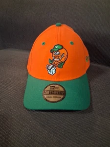 Norfolk Tides Hat Cap Fitted S/M New Era 59Fifty MiLB Cap Orange Squeezers - Picture 1 of 5