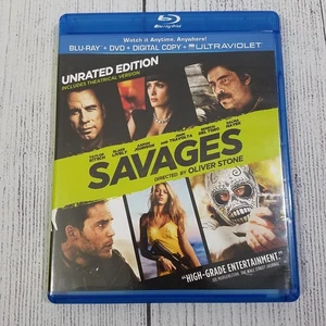 Savages (Blu-ray/DVD, 2012, 2-Disc Set, Unrated Includes Digital Copy... - Picture 1 of 2