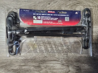 Eklind HEX T Key Set 10 Pieces No. 33910 Standard Grip Made In USA - Image 1 of 4