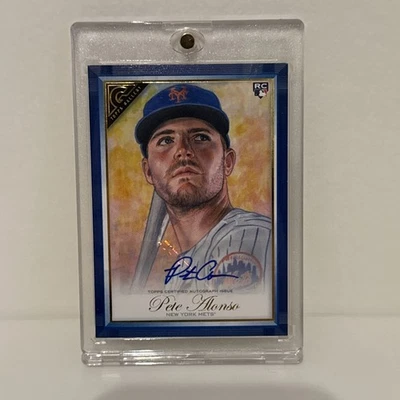 2019 Topps Gallery Pete Alonso #24 Blue Autographs /50 (AU, RC) - Image 1 of 2
