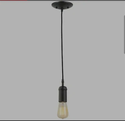 Mini colgante Globe Electric 1 luz vintage Edison negro mate 64906 Foto 1 de 2