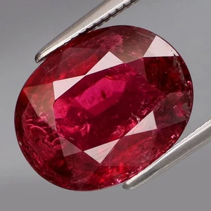 4,78 quilates ¡Hermoso color! Turmalina rosa caliente natural (rubelita) Mozambique - Imagen 1 de 4