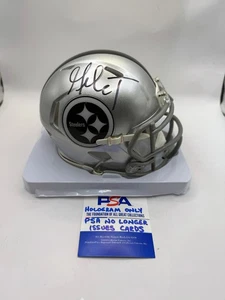 MIKE TOMLIN Coach Pittsburgh Steelers SIGNED Custom Speed Mini HELMET PSA COA B - Picture 1 of 2