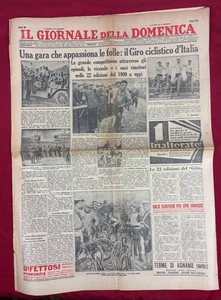 Antike Zeitung vom Sonntag 21. April 1935 Giro Ciclistico d'Italia - Bild 1 von 3