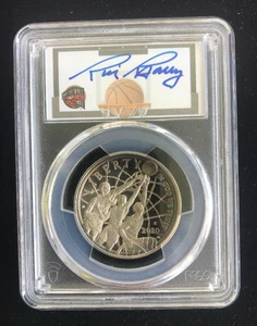 2020-S HALF DOLLAR ~ RICK BARRY AUTOGRAPH ~ PCGS PR70DCAM ~ B'BALL HOF ~PRIV COL - Picture 1 of 6