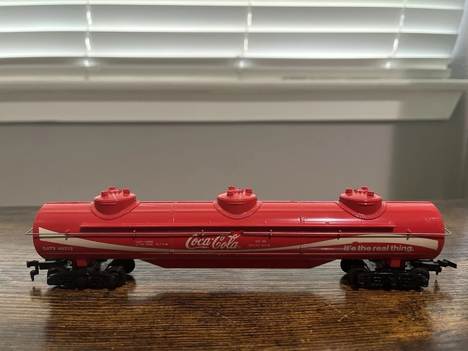 Tren de carga vintage escala HO Tyco Coca Cola vagón tanque largo Coca Cola coleccionable Foto 1 de 4