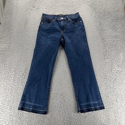 Lucky Brand Jeans Womens Size 10/30 Blue Stretch Mid Rise Crop Mini Boot AVA - Image 1 of 4