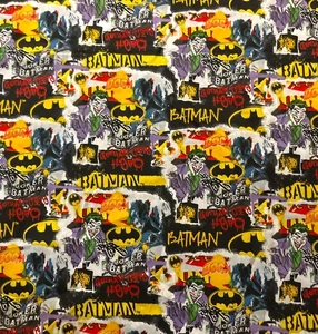 DC Comics Batman Fabric – Gotham City Joker Cotton 92” x 44” Camelot Fabrics - Picture 1 of 8