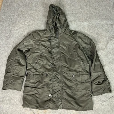 Chaqueta Alpha Industries Para Hombre Mediana N-3B Militar Clima Extremo Frío Parka Foto 1 de 4