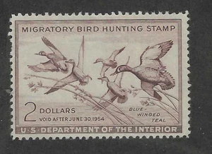 1953 DUCK HUNTING STAMP (RW20) MINT H $90 - Picture 1 of 4
