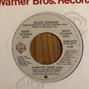 ALICE COOPER - FROM THE INSIDE / HOW YOU GONNA SEE ME NOW, WB, 45 RPM, 1978, NM - Picture 1 of 8
