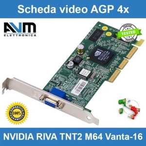 Scheda video AGP 4x NVIDIA RIVA TNT2 M64 Vanta-16 16MB VGA Gigabyte Sparkle MSI - Foto 1 di 7