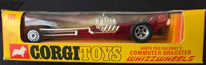 Corgi 161 Santa Pod Raceway's Commuter Dragster Whizzwheels in scatola originale - Foto 1 di 4