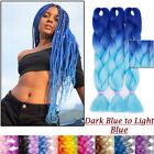 Ombre Jumbo Braiding Hair Extension Multi Color Synthetic Afro Box Braids Twist