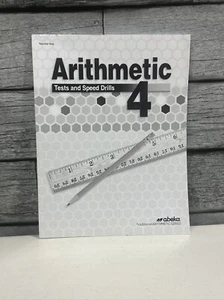 Abeka Arithmetic 4 Tests and Speed Drills Teacher Key - Picture 1 of 13