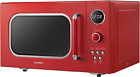 CM-M093ARD Retro Microwave with 9 Preset Programs, Fast Multi-Stage Cooking, Tur