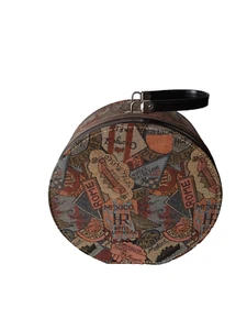 Vintage Munro Zip-O-Niter Suitcase Round Luggage Carry On Hat Box - Foto 1 di 15