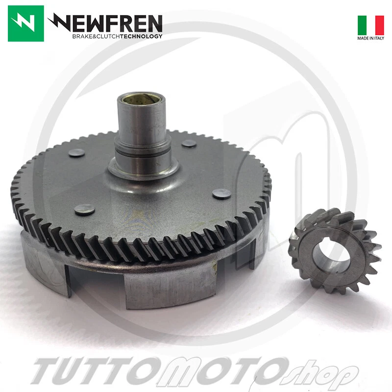 NEWFREN CAMPANA FRIZIONE 18-67 ELICOIDALE TRASMISSIONE VESPA 50 N / L /R (3 marce epoca)