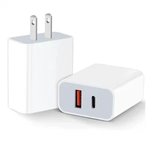 Carga Rapida Usb Tipo C De 20W Cargador Adaptador de pared - Picture 1 of 5