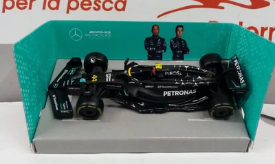 BURAGO 1/43 - MERCEDES F1 W14E 2023 LEWIS  HAMILTON  #44 - Immagine 1 di 2