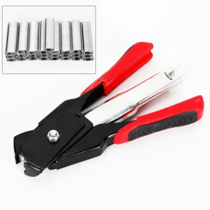 Type M Nail Ring Pliers Hog Ring Pliers with 2500 C Clips Seat Covers Repair New - Picture 1 of 11
