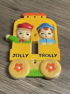 Vtg Nursery Originals Inc Jolly Trolly Light Switch Nursery Switchplate Vintage - Picture 1 of 2