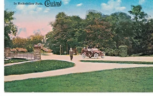 Postkarte im Rockefeller Park Cleveland sechste Stadt Ohio Souvenirbörse - Bild 1 von 2