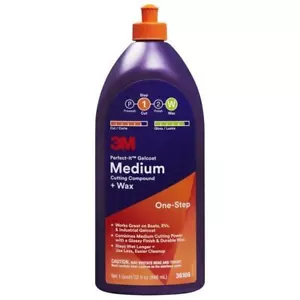Gelcoat Medium Cutting Compound + Wax, 3M™ Perfect-It™ (1 Step) 946ml - Picture 1 of 1
