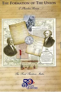 THE FORMATION OF THE UNION & PLURIBUS UNUM 1ST 13 STATE QUARTERS SET! SEALED NEW - Picture 1 of 3