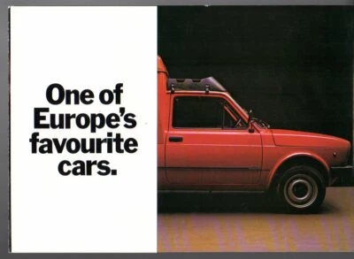 Fiat Fiorino Van 1980-81 UK Market Foldout Sales Brochure 127 - Image 1 of 2