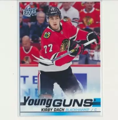 2019-20 Upper Deck Series 2 Young Guns 451 Kirby Dach Chicago Blackhawks - Image 1 of 3