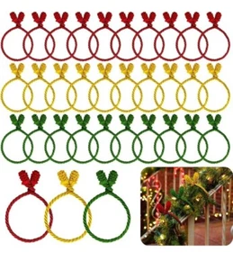 Craftsatin 90 Pcs Christmas Garland Ties Decorative Twist Ties. See Description  - Picture 1 of 7