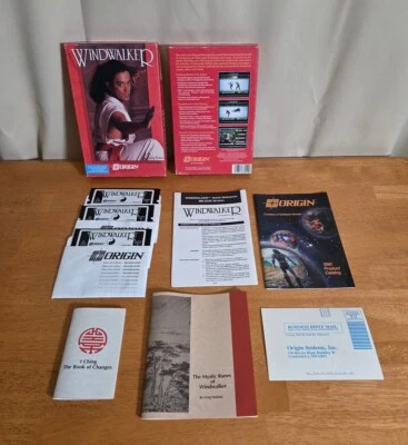 Windwalker Origin 5.25" Floppy Disk IBM PC Tandy 1989 Big Box Game Complete CIB - Image 1 of 4