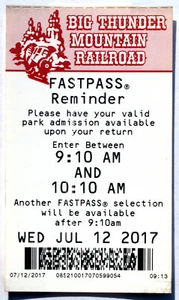 1st Month Disney Fastpass with Lower Case Instructions and Earlier Return Times - Picture 1 of 4